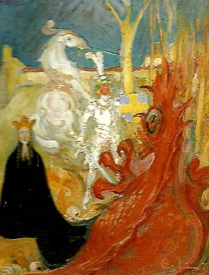 Carl Larsson sankt goran och draken China oil painting art